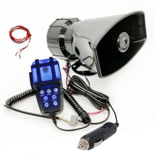 YIYIDA Klaxon de voiture Trompette d'air 135db Alarme de voiture 7 tons Air Horn Amplificateur de secours avec microphone Blu - ray pa syst&egrave;me de haut - parleurs Car Horn pour 12V camion bateau ect (Huile flagship store, neuf)