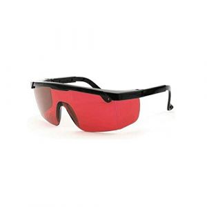 Lunettes de protection laser, enveloppantes, 190 nm-540 nm, longueur d'onde, lunette de protection laser, OD +5, lunette de protection pour la s&eacute;curit&eacute; au travail, rouge (MKS-DISTRIB, neuf)
