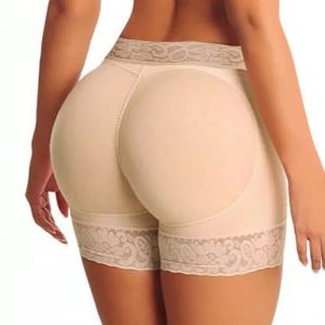 Femme Culotte Sculptante Rembourrée, Culotte Gainante Femme Butt Lifter Hip Enhancer Culottes Push Up Fesse Shapewear (FR/ES, Alpha/lettres, S, Taille normale, Taille normale, Couleur de Peau) (YUDA-, neuf)