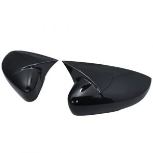 Coque Rétroviseur Pour VW Pour Polo Mk5 6R 6C V 2009-2017 Noir Brillant Aile Latérale Rétroviseur Housse Capuchons Coque Remplacer Coques Remplacement Rétroviseurs(Bright black) (zuixindianpu, neuf)