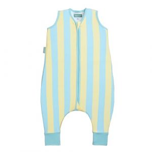 molis&co - Gigoteuse été - Gigoteuse Bébé Tog 0,5-100% Coton (Oeko-TEX) - Coton Turbulette Longueur Ajustable (120-130 cm) pour Garçon en Fille - Blue Sunshine (Molis&Co, neuf)