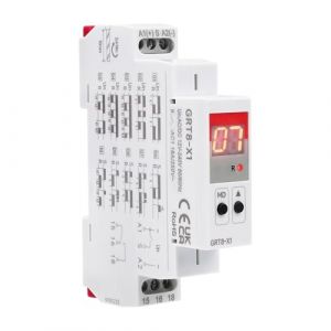 Jadeshay Relais Temporisé 12v, GRT8-X1 Temporisateur 220v Multifonction à Affichage Numérique Interrupteur Minuterie avec 20 Fonctions pour Équipement Industriel(AC/DC 12V-240V) (Omykou, neuf)