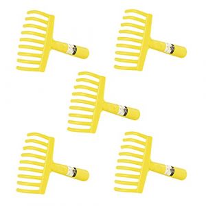 GebEarth - R&acirc;teau pour la r&eacute;colte des Olives, Peigne &agrave; 9 Dents pour la r&eacute;colte des Olives avec Un Trou pour Le Manche du r&acirc;teau 【 5 Pi&egrave;ce 】 (Raamon srl, neuf)