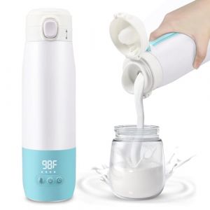 Thermos - Biberon portable - Grande capacit&eacute; - 316 g - Doublure en acier inoxydable 316 - Convient pour les voyages, l'ext&eacute;rieur, l'ext&eacute;rieur - Temp&eacute;rature r&eacute;glable de 37 &agrave; 55 &deg;C (bleu) (YOUWEN LIMITED, neuf)