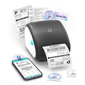 BORN4SHIP DB403 Imprimante d'&Eacute;tiquettes Bluetooth 4x6 - Imprimante Thermique 152mm/s avec Bac &agrave; Papier Int&eacute;gr&eacute; - imprimante Etiquette Expedition pour Colis Amazon, Ebay, Etsy, Shopify, DHL, UPS (CHANGGUAN-AMZ, neuf)