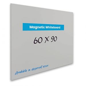 Vivol Tableau blanc Magn&eacute;tique panneau Sans Cadre | Tableau magn&eacute;tique avec &eacute;tag&egrave;re &agrave; crayons | Tableau feutre mural Mur magn&eacute;tique | 8 tailles Magn&eacute;tique effacable (60 x 90, Gris) (VIVOL, neuf)