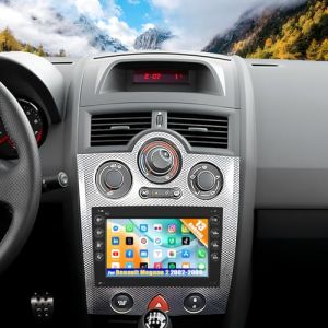 CAMECHO Android 15 Autoradio pour Renault Megane 2 (2002-2009) avec Bluetooth, Autoradio Double Din Sat Nav 7 Pouces avec &eacute;cran Tactile, Mirror Link FM/RDS WiFi SWC et USB (Icamecho, neuf)