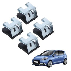 4 pcs Crochet de Pare Soleil Arri&egrave;re, Compact et Portable, Pare Soleil Scenic 3, pour Rideau de Fen&ecirc;tre de Porte Arri&egrave;re Pi&egrave;ce de Rechange 964000020R Compatible avec Renault Scenic 3 MK3 (ANETTEE GLOBALISS, neuf)