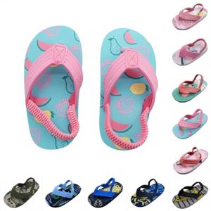 Sandales Enfant Fille et Gar&ccedil;ons Tongs pour B&eacute;b&eacute; Fille et Gar&ccedil;ons pour la Plage et D'&eacute;t&eacute; Douces et Mignon Sandales Chaussures Classiques et L&eacute;g&egrave;res (4.9⭐TheGoodFind⭐Online Store⭐, neuf)