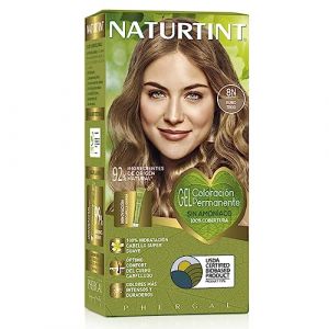 Naturtint 8N. BLOND BLÉ | Coloration permanente | 100% Couverture Cheveux Blancs | Couleur Naturelle et Longue Durée | Teinture Sans Ammoniaque, Sans Parabène, Ni Silicone (LABORATORIOS PHERGAL, S.A., neuf)