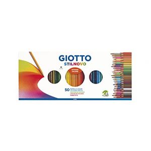 GIOTTO Stilnovo - Bo&icirc;te 50 crayons de couleur + 1 taille crayon (BEAUX ARTS, neuf)