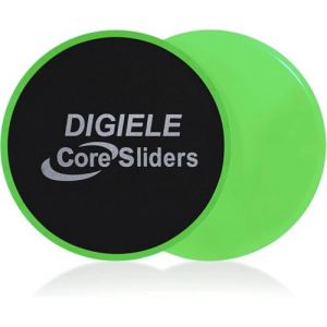 DIGIELE Disque de Glisse, Core Sliders Fitness Disques Glisseurs pour Tapis et Planchers de Bois Franc, Gliding Discs &Eacute;quipement d'exercice pour Yoga, Pilates, Crossfit, Gym & Home Abdominale Workout (REMAI-EU, neuf)