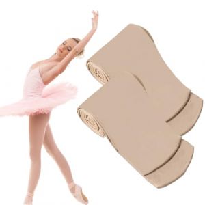 YUPZAR Collant Danse Classique Fille 80 Den Leggings Danse Gymnastique Enfant Sans Pied Élastique Opaque Couleur Chair Vêtements Danse Ballet Fille 140–160 cm (Olen Olesjame OÜ, neuf)