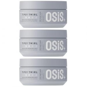 Schwarzkopf Professional OSiS Tipsy Twirl Gelée Pour Cheveux Bouclés Et Ondulés Forte Définition Volume Légèreté Protection Contre L'Humidité Fixation Normale 300 ml - lot de 3 (COIFFURE FRANCE TOULOUSE, neuf)