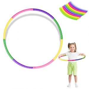 FENGCHUANG 8 Sections Cerceau Hula Fitness Hoop pour Enfants, Plastique Amovible Cerceaux Fitness Hula Enfant Hoop, Hula Hoop d'exercice Fitness pour Garçons et Filles (FENGCHUANGI, neuf)