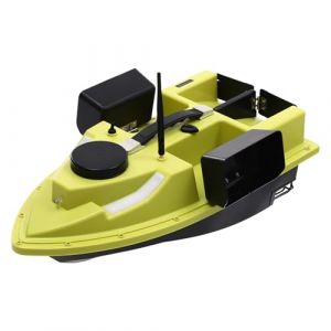 Fyssnn Bateau de pêche avec LED & GPS et télécommande, sondeur de poisson, bateau avec double moteur et 99 points de traîne pour la pêche en lac (SIFGUAN, neuf)