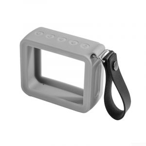 Housse en silicone pour haut-parleurs JBL pour GO 2 avec ajustement s&eacute;curis&eacute; et sangle portable, con&ccedil;ue pour une protection contre les rayures et l'usure quotidienne (gris) (ZeroZonespro, neuf)