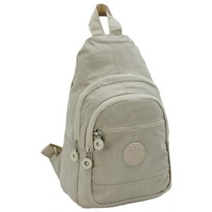 CF CATTERFELD - Sac &agrave; dos de ville pour femme en nylon - tr&egrave;s l&eacute;ger, sportif, de v&eacute;lo de loisir, Beige (Jennifer Jones GmbH, neuf)