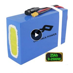 Batterie 52V 20Ah - Batterie de vélo électrique au Lithium-ION 1000W 750W 500W pour E-Scooter/vélo Bafang TSDZ3 Hub/Kit de Conversion intermédiaire (Unit Pack Power Official Store, neuf)