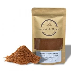 Cannelle de Ceylan en Poudre Origine Madagascar &ndash; Qualit&eacute; Premium, 100% Naturelle &ndash; Ar&ocirc;me Puissant & Parfum Chaud &ndash; Id&eacute;ale P&acirc;tisserie, Infusions, Rhum Arrang&eacute;, Cuisine & DIY &ndash; Sachet de 100g (Vanneriedumonde, neuf)