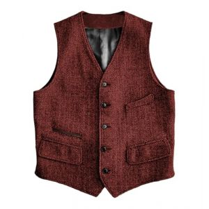 Solovedress Veste de costume en laine, forme r&eacute;guli&egrave;re, veste de costume formelle pour mariage, veste de gar&ccedil;on d'honneur, bordeaux, 3XL (solovedress, neuf)