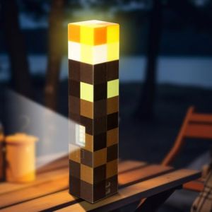 Lampe torche murale 4 en 1 : support mural magnétique + lampe de poche + alimentation mobile + pendentif de poche | Veilleuse LED rechargeable par USB pour chambre d'enfant, camping, décoration (Fouvin, neuf)