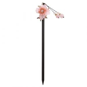 TOPBATHY &Eacute;pingle &agrave; Cheveux Bois de P&ecirc;che Style R&eacute;tro avec Cristal Baguette D&eacute;corative pour Coiffure F&eacute;minine Accessoire Traditionnel Chinois pour V&ecirc;tements Han (Parham Ring, neuf)