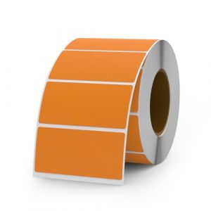 YIKIADA Lot de 500 étiquettes autocollantes en vinyle - 25 x 50 mm - Imperméables - Amovibles - Pour pots de confiture - Orange (YIJIADA, neuf)