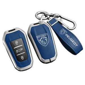 JDUYHS Coque Clé de Voiture pour Peugeot 408 4008 308 3008 508 5008 2008, Auto Etuis Porte-Clés, Coque de Protection Clé Résistant à l'usure, Couverture Cas de Clé Étui à Clés Couvre Clef,3-A Blue (Foshanshishundequpengbozhenmaoyiyouxiangongsi, neuf)