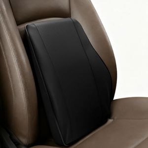Mumjooyi Coussin Lombaire Voiture Universel Coussin de Soutien Lombaire Ergonomique Mousse &agrave; M&eacute;moire de Forme Coussin Dos Voiture pour la Fatiguedu Bas pour Voiture Bureau Chaise Noir (JUNHONGLTD, neuf)