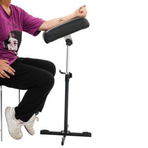 Czyurachel Accoudoir de tatouage avec socle en forme de croix, rembourrage en polyur&eacute;thane avec rembourrage en mousse, support de main de tatouage, angle et hauteur r&eacute;glables, jusqu'&agrave; 30 kg, station (NJINHH, neuf)