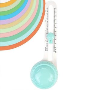 Coupeur de Papier Circulaire,Cutter Papier Portable Rotatif,Couteau de Coupe Rond en Plastique pour les Projets avec Scrapbooking,Creation des Cartes,DéCoupe Simple et Rapide,Vert (JOPPR, neuf)