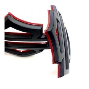 LEMING CNC R&eacute;servoir De Carburant Autocollant Embl&egrave;mes Badges pour H.Arley D.avidson XL883 XL1200 X48 DYNA Fat Bob Breakout Low Rider Road King G Pad r&eacute;servoir Moto (Color : Black 2PCS) (liqiubaihuo, neuf)