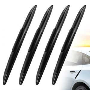 Bande de Protection de Bord de Porte, 4Pcs Protection de Bord de Portière Auto pour Protéger la Voiture, Protection Pare Choc Voiture en Matériau Antistatique Protection pour Portière de Voiture(Noir) (JUHKEMIGA, neuf)