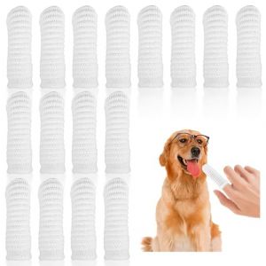 Brosse a Dent Chien,16 PCS Brosse &agrave; Dents pour Chien et Chat Brosse &agrave; Dent Doigtier Souple pour Animaux de Compagnie Nettoyage Dentaire pour Chiens et Chats Brosse &agrave; Dents de Doigt D'animal Familier (Funng, neuf)