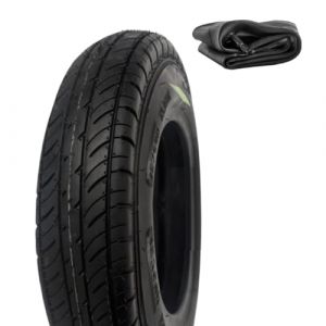 1 pneu 4.00-10 + chambre &agrave; air pneu renforc&eacute; TUBE TYPE 4 PR TT pour chariot remorque pour bateau de rechange chariot agricole (Fusaro Group, neuf)