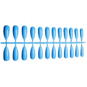 YIXANNX 1 ensemble de faux ongles r&eacute;sistant &agrave; l'usure &agrave; la mode diverses formes nouveau style facile porter faux accessoires distinctifs, SM17-1977 Bleu (HuiFuSiNian, neuf)