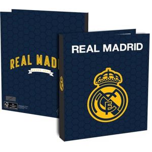 Classeur A4 REAL MADRID - Collection officielle - Cartonné - Epaisseur 4 cm 4 anneaux (MISTERLOWCOST, neuf)