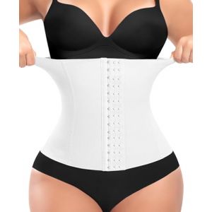 Femme Gaine Amincissante Ventre Plat Invisible Corset Minceur Ceinture Amincissante Waist Trainer Post Partum Serre Taille Body Sculptant Invisible (Blanc,3XL) (YARRCO, neuf)