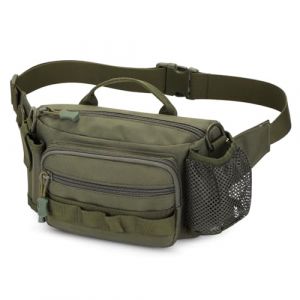 Explokit Sac de Taille Tactique Molle Sacoche Militaire &agrave; la Ceinture pour Chien Randonn&eacute;e Camping Travail Quotidien (#01-Vert Militaire) (Vivilineneu, neuf)
