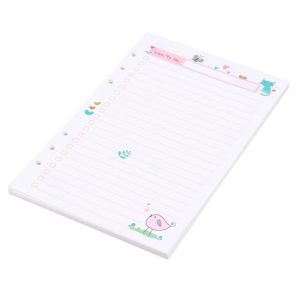 Alipis Recharges de 90 Feuilles A5 Perforées 6 Trous - Papier pour Carnet de Notes, Recharge Agenda A5 et Planner - Pour Rentrée Scolaire et Bureau (Dahlia Oiye, neuf)