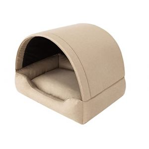 Doggy Lit pour Chien Lit pour Chat Niche Animal Domestique Lit pour Chien Canap&eacute; pour Chien Panier Canap&eacute; Coussin de Couchage Beige 60 x 47 cm (TexCorp, neuf)