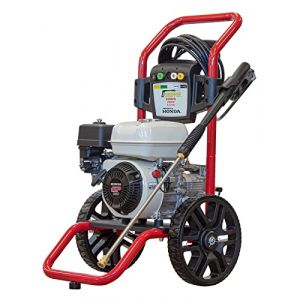 WASPPER ✦ Nettoyeur Haute Pression à Essence - Powered by et pour Moteur Honda GP160 ✦ 2900 PSI ✦ 163cc Machine portative à Haute Pression de laveuse à Jet d'eau W2900HA Rouge (WASPPER, neuf)