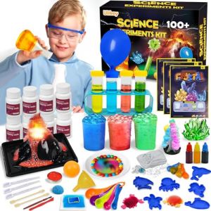 Ulikey 100+ Experiences Scientifiques Enfants, Science STEM Éducatifs Activités Laboratoire de Chimie et Kit Volcan, Fouille de Pierres Précieuses, Kits Éducatifs Jeux Science pour Enfants de 6+ Ans (HALOROMAN  ETRADE, neuf)