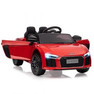 Garvee Voiture v&eacute;hicule &eacute;lectrique Enfant Audi avec T&eacute;l&eacute;commande 2.4G, Lumi&egrave;res LED, 12V V&eacute;hicule &eacute;lectrique Enfant 2 Portes avec MP3, pour Enfants 3+ Ans (HomeLI, neuf)