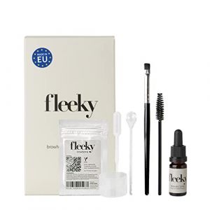 fleeky Kit Browhenna - couleur de sourcils on fleek, poudre de couleur au henné pour une coloration naturelle des sourcils, idéal comme cadeau (Mini, blond) (fleeky, neuf)