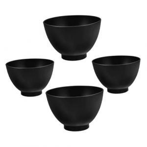 VICASKY 4 pi&egrave;ces Set de Bols Silicone pour Masque Facial Grand et Moyen Formats Empilables Ouverture Large pour M&eacute;lange Facile Coupelle Soin Esth&eacute;tique Polyvalente pour DIY et Soins (Covenant of Nauru, neuf)