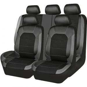 ZNQRY 9Pcs Universel Housse de Siege Voiture pour Audi Q4 e-tron/Q4 Sportback e-tron/Q5/SQ5 8R/SUV FY/80A SUV 5-Seats Couverture Couvre Sieges Avant Arri&egrave;re Protection Si&egrave;ge,Black (suiyueheng, neuf)