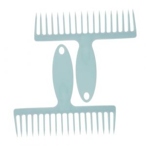 Mikikit Peigne &agrave; Balai Et Outil De Nettoyage 2 Pcs Pour &Eacute;liminer Cheveux Et Poils Manche Ergonomique Et Dents Sp&eacute;ciales Pour Tapis Et Balais (Famidago, neuf)