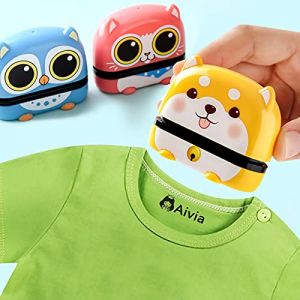 Tampon Vetement Enfant, Tampon Encreur Textile, Personnalis&eacute; Etiquette Vetement Thermocollante, Tampons Pour Marquer Des Articles Tels Que Des V&ecirc;tements Et Des Livres (JIBOSHOP, neuf)